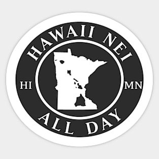 Roots Hawaii and Minnesota by Hawaii Nei All Day Sticker